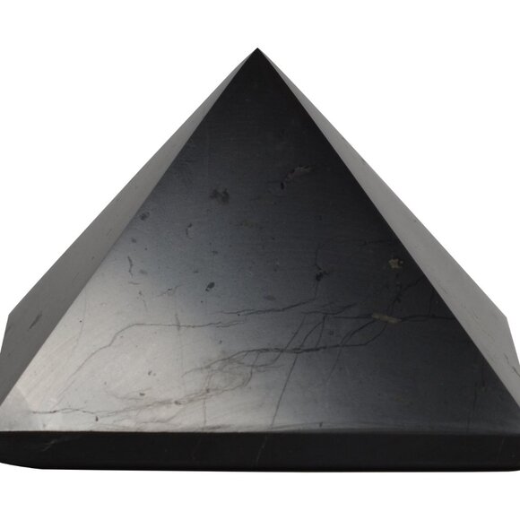 "Authentic 60mm Shungite Pyramid - EMF Protection, Healing Energy Home Decor - Picture 11 of 12